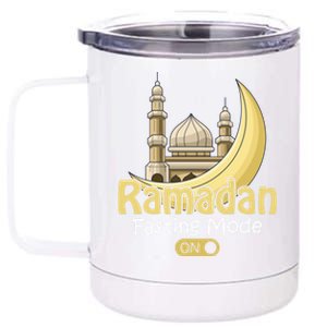 Fasting Mode On Ramadan Kareem Cool Islamic Gift Idea Gift 12 oz Stainless Steel Tumbler Cup