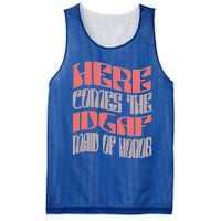 Funny Maid Of Honor Idgaf Retro Matching Bachelorette Party Gift Mesh Reversible Basketball Jersey Tank