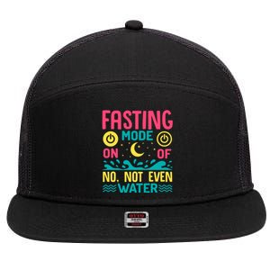 Fasting Mode On Ramadan Weight Loss And Fasting Gift 7 Panel Mesh Trucker Snapback Hat