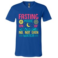 Fasting Mode On Ramadan Weight Loss And Fasting Gift V-Neck T-Shirt