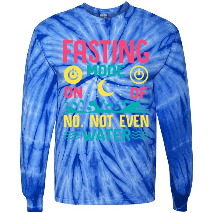 Fasting Mode On Ramadan Weight Loss And Fasting Gift Tie-Dye Long Sleeve Shirt