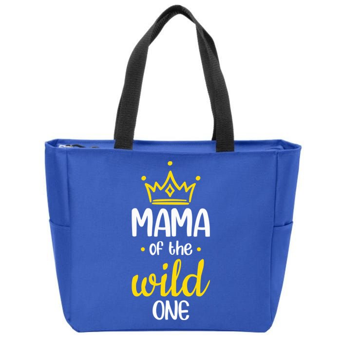 Funny Mama Of The Wild One Mom Of The Wild One Gift Zip Tote Bag