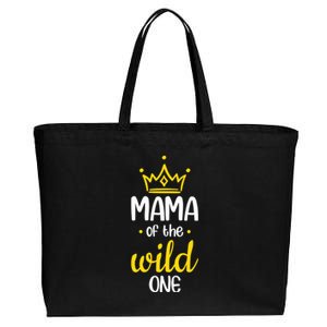 Funny Mama Of The Wild One Mom Of The Wild One Gift Cotton Canvas Jumbo Tote