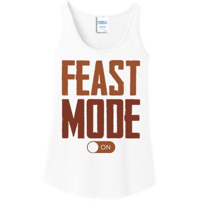 Feast Mode On Funny Thanksgiving Holiday Ladies Essential Tank