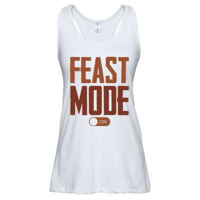 Feast Mode On Funny Thanksgiving Holiday Ladies Essential Flowy Tank