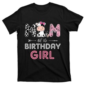 funny Mom of The Birthday Farm Cow animal T-Shirt