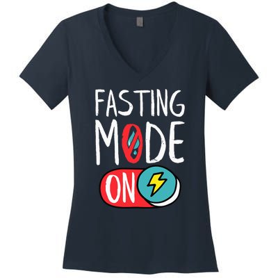 Fasting Mode On Ramadan Weight Loss And Fasting Women's V-Neck T-Shirt