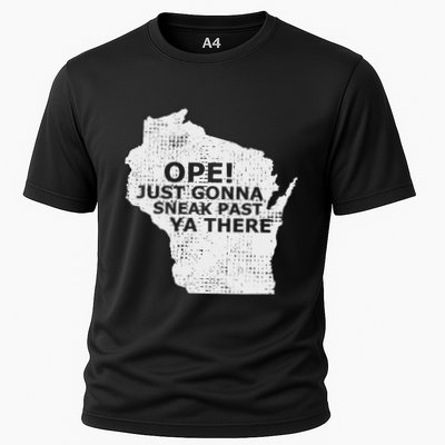 Funny Midwest Ope Wisconsin Open Just Gonna Sneak Past Ya Cooling Performance Crew T-Shirt