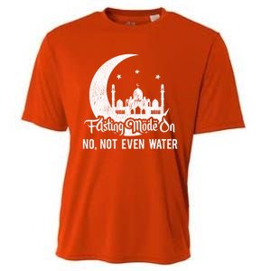 Fasting Mode On No Not Even Water Islamic Ramadan Kareem Meaningful Gift Cooling Performance Crew T-Shirt