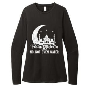 Fasting Mode On No Not Even Water Islamic Ramadan Kareem Meaningful Gift Womens CVC Long Sleeve Shirt