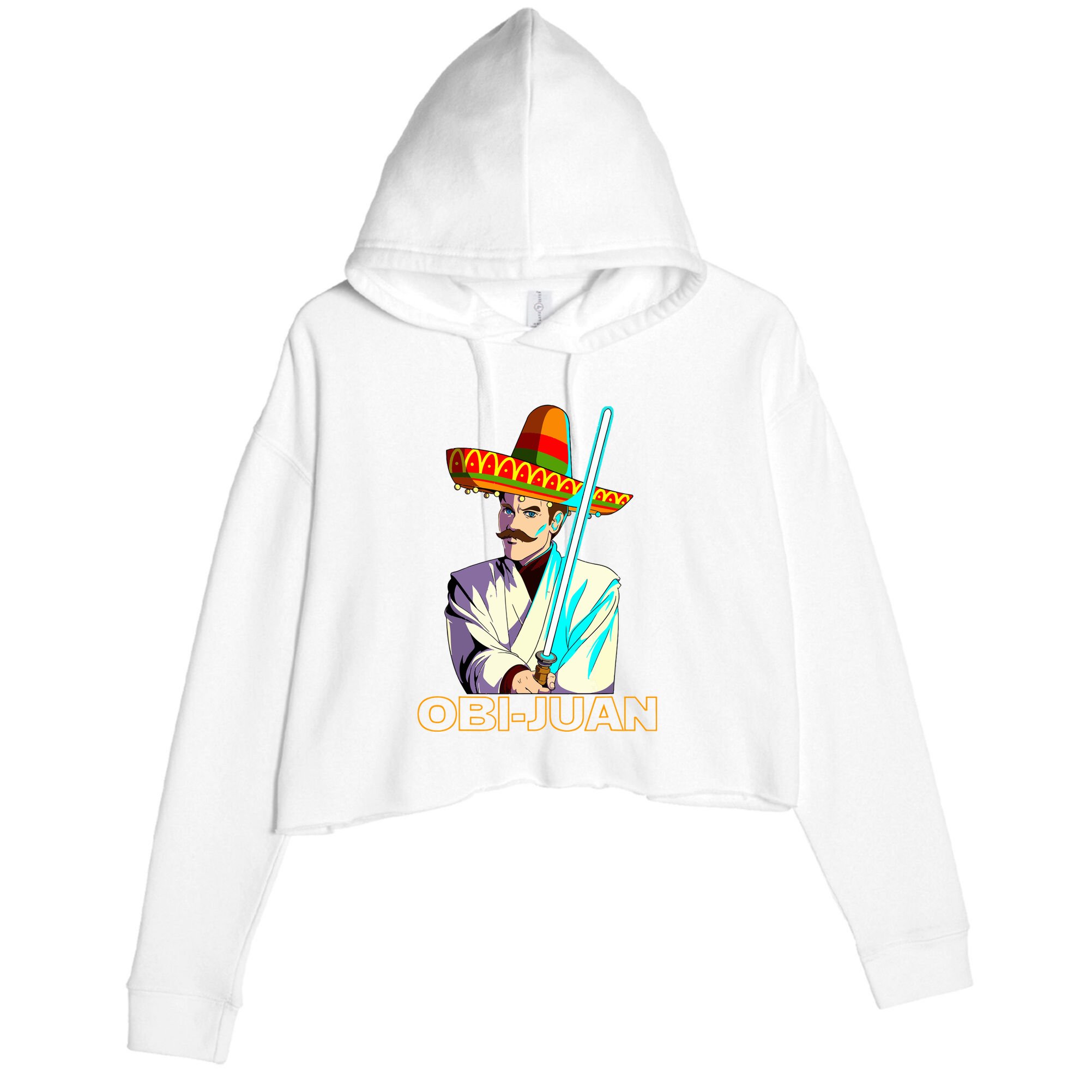 Funny Mexican Obi Juan Movie Parody Nerd Cinco De Mayo Gift Crop Fleece Hoodie
