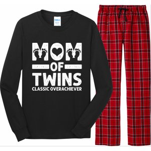 Funny Mom Of Twins Classic Overachiever Cool Twin Mom Gift Meaningful Gift Long Sleeve Pajama Set