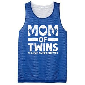 Funny Mom Of Twins Classic Overachiever Cool Twin Mom Gift Meaningful Gift Mesh Reversible Basketball Jersey Tank