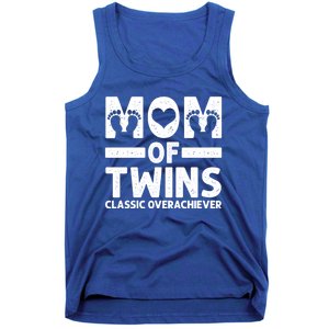 Funny Mom Of Twins Classic Overachiever Cool Twin Mom Gift Meaningful Gift Tank Top