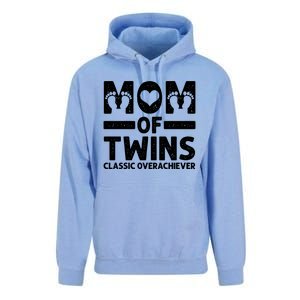 Funny Mom Of Twins Classic Overachiever Cool Twin Mom Gift Meaningful Gift Unisex Surf Hoodie