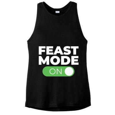Feast Mode On Switch Thanksgiving Feast Phone Graphic Gift Ladies PosiCharge Tri-Blend Wicking Tank