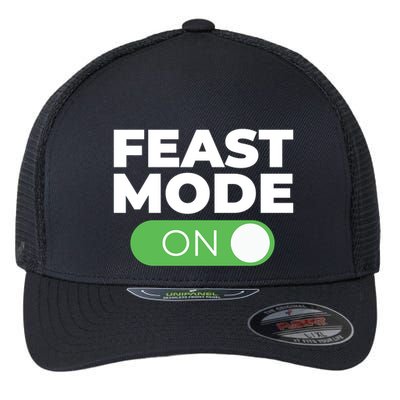 Feast Mode On Switch Thanksgiving Feast Phone Graphic Gift Flexfit Unipanel Trucker Cap
