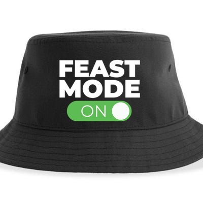 Feast Mode On Switch Thanksgiving Feast Phone Graphic Gift Sustainable Bucket Hat