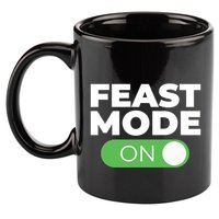 Feast Mode On Switch Thanksgiving Feast Phone Graphic Gift 11oz C Handle Ceramic Mug