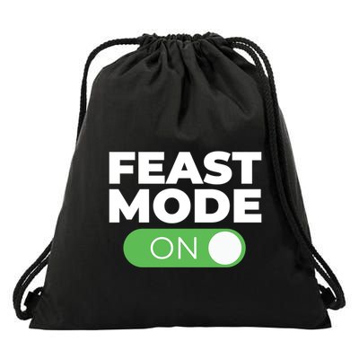 Feast Mode On Switch Thanksgiving Feast Phone Graphic Gift Drawstring Bag