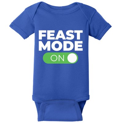 Feast Mode On Switch Thanksgiving Feast Phone Graphic Gift Baby Bodysuit