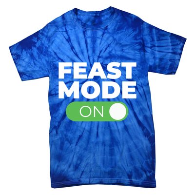 Feast Mode On Switch Thanksgiving Feast Phone Graphic Gift Tie-Dye T-Shirt