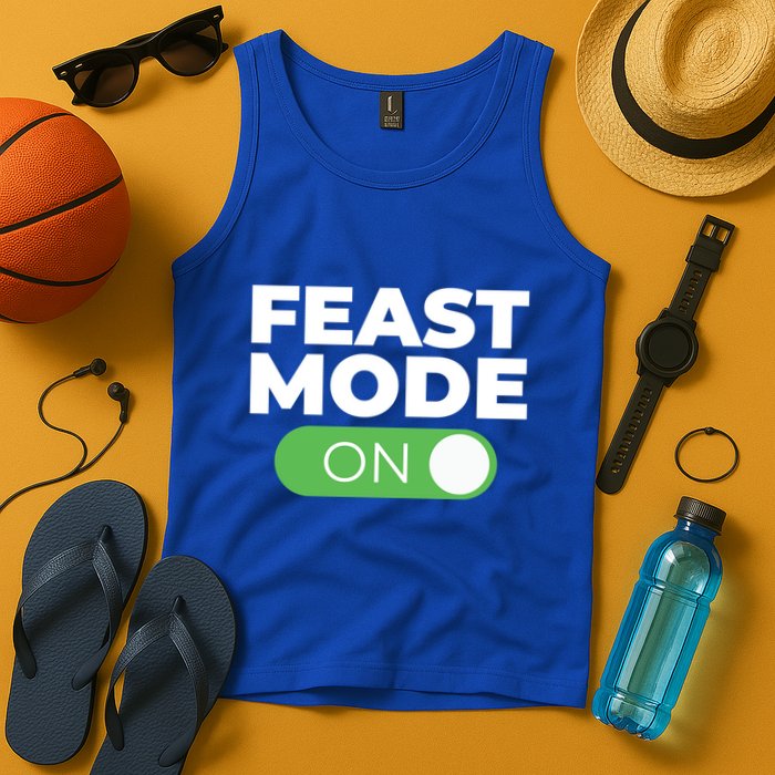 Feast Mode On Switch Thanksgiving Feast Phone Graphic Gift Tank Top