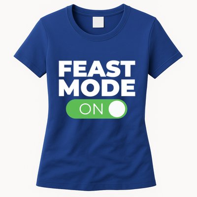 Feast Mode On Switch Thanksgiving Feast Phone Graphic Gift Womens T-Shirt
