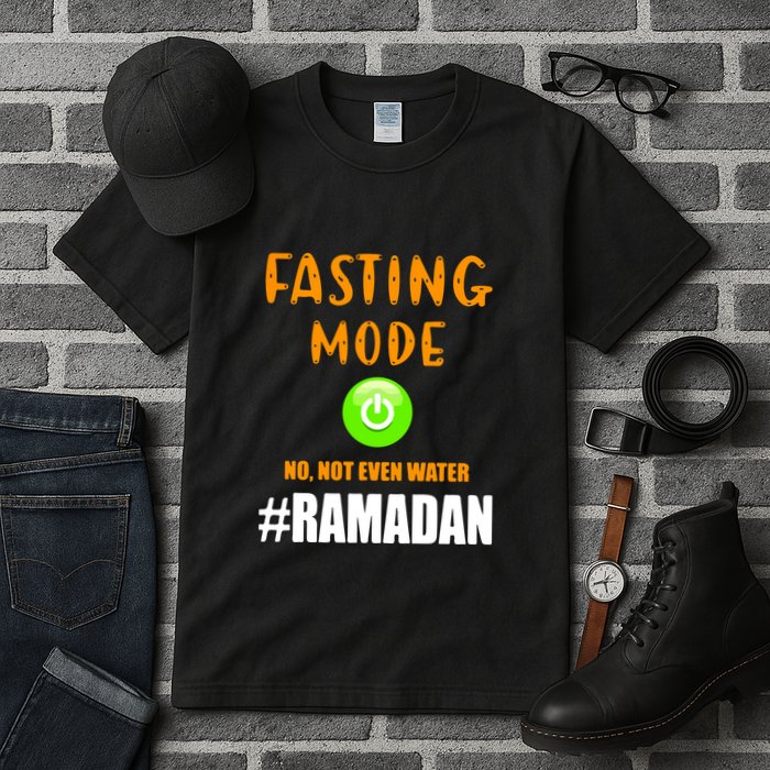 Fasting Mode On No Not Even Water Ramadan Kareem Muslim Gift For Ramadan Mubarak Tall T-Shirt