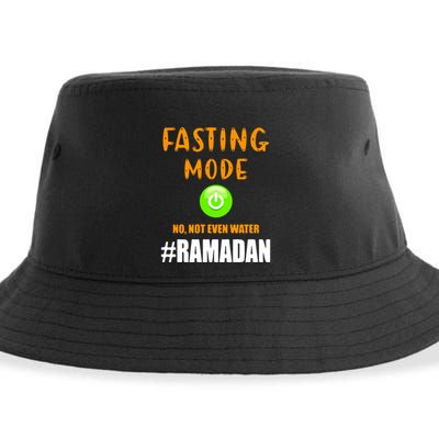 Fasting Mode On No Not Even Water Ramadan Kareem Muslim Gift For Ramadan Mubarak Sustainable Bucket Hat