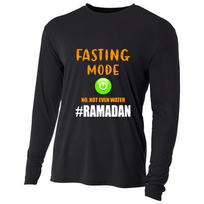 Fasting Mode On No Not Even Water Ramadan Kareem Muslim Gift For Ramadan Mubarak Cooling Performance Long Sleeve Crew