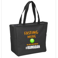 Fasting Mode On No Not Even Water Ramadan Kareem Muslim Gift For Ramadan Mubarak Zip Tote Bag