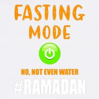 Fasting Mode On No Not Even Water Ramadan Kareem Muslim Gift For Ramadan Mubarak Garment-Dyed Sweatshirt