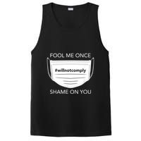 Fool Me Once I Will Not Comply Anti Mask No More Masks PosiCharge Competitor Tank
