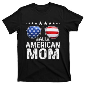 Family Matching Outfit All American Mom 4th of July USA T-Shirt