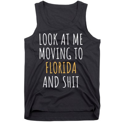 Funny Moving Out Of State Moving Away To Florida Fl Tank Top