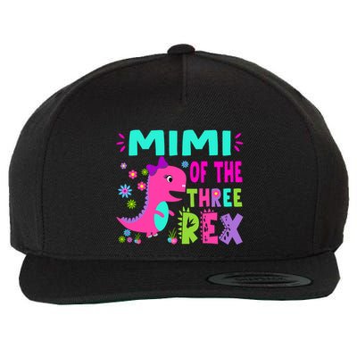 Funny Mimi Of The Birthday Three Rex Dinosaur Wool Snapback Cap
