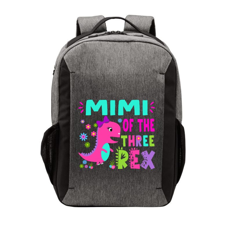 Funny Mimi Of The Birthday Three Rex Dinosaur Vector Backpack