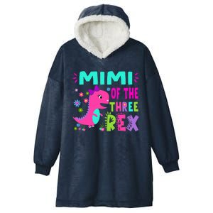 Funny Mimi Of The Birthday Three Rex Dinosaur Hooded Wearable Blanket