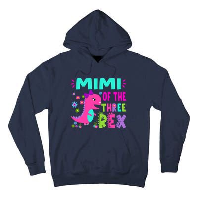 Funny Mimi Of The Birthday Three Rex Dinosaur Tall Hoodie