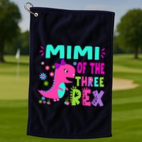 Funny Mimi Of The Birthday Three Rex Dinosaur Golf Towel