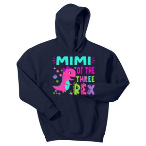 Funny Mimi Of The Birthday Three Rex Dinosaur Kids Hoodie