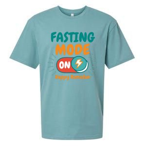 Fasting Mode On Happy Ramadan Fasting Ramadan Gift Sueded Cloud Jersey T-Shirt