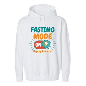 Fasting Mode On Happy Ramadan Fasting Ramadan Gift Garment-Dyed Fleece Hoodie