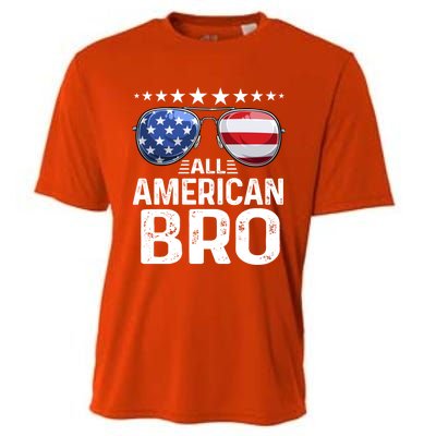 Family Matching Outfit All American Bro 4th Of July Usa Gift Cooling Performance Crew T-Shirt