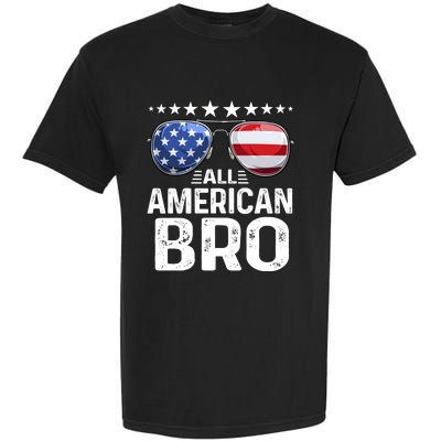 Family Matching Outfit All American Bro 4th Of July Usa Gift Garment-Dyed Heavyweight T-Shirt