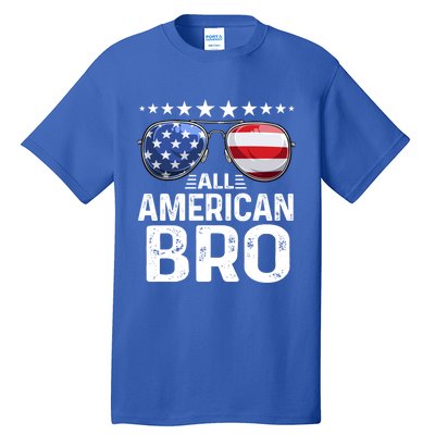 Family Matching Outfit All American Bro 4th Of July Usa Gift Tall T-Shirt