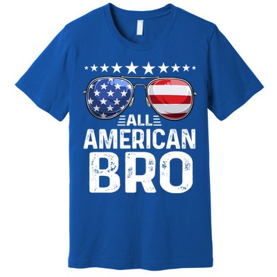 Family Matching Outfit All American Bro 4th Of July Usa Gift Premium T-Shirt