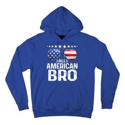 Family Matching Outfit All American Bro 4th Of July Usa Gift Tall Hoodie