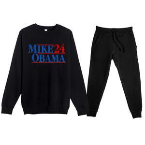 Funny Mike Obama 2024 Premium Crewneck Sweatsuit Set